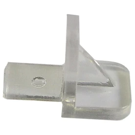 Hillman 8-Pack 5mm Clear Plastic Square Shelving Hardware