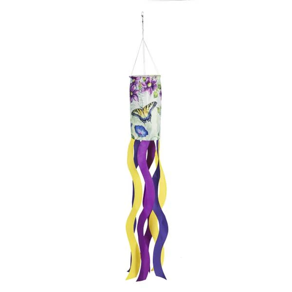 Evergreen Trailing Vines Sublimated Windsock - Decorative Outdoor Garden Flag