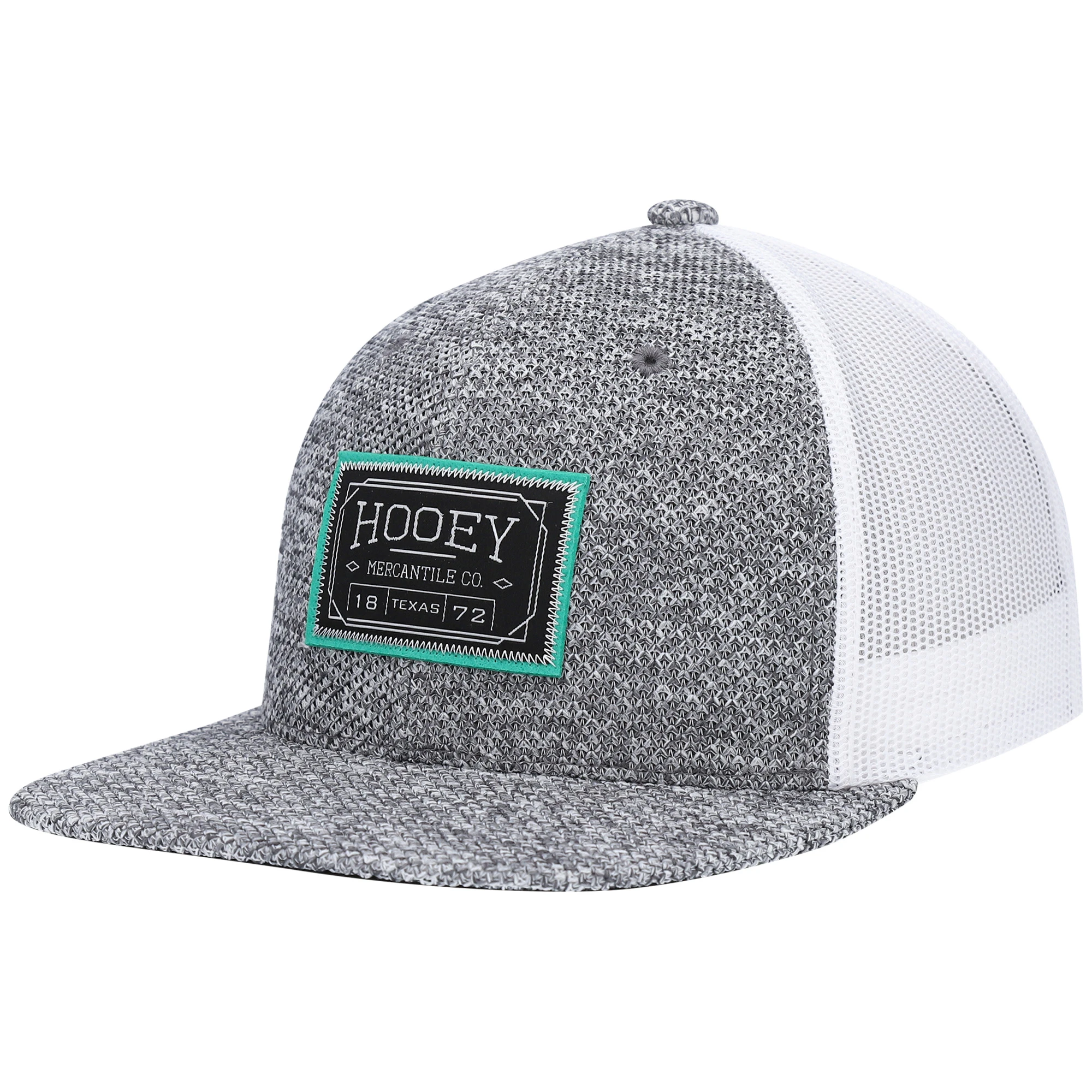 Heathered Gray And White Doc Trucker Snapback Hat For Men
