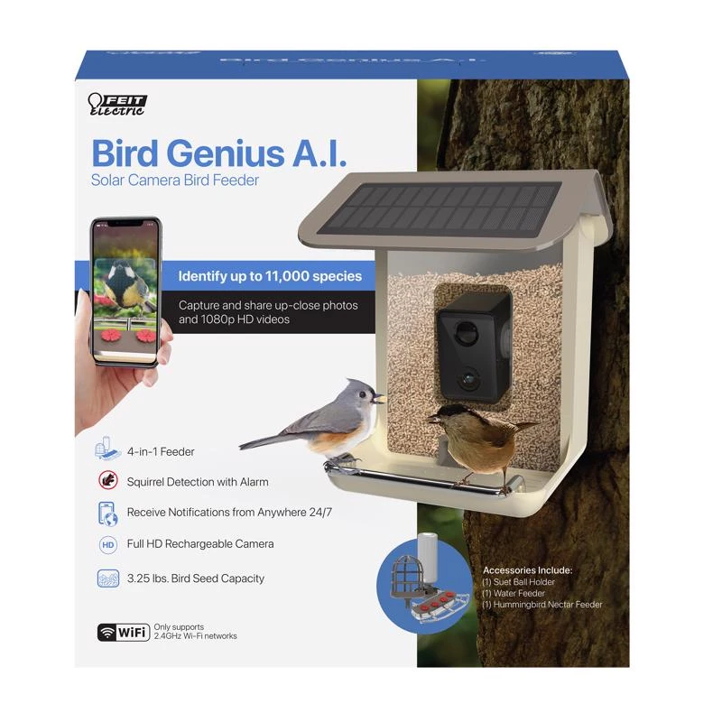 Bird Genius Smart Feeder 2.5 Liter Wild Bird Feeder With 1 Port