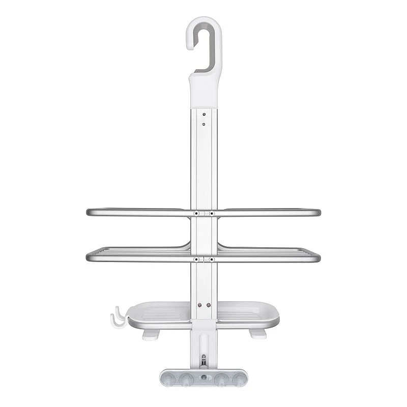 2-tier Aluminum Non-slip Shower Caddy Storage Organizer, Multicolor