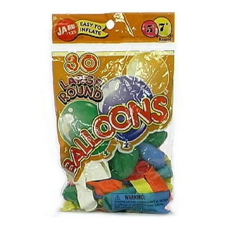 Ja-ru Large Round Balloons 30 Count - Perfect For Parties And Celebrations