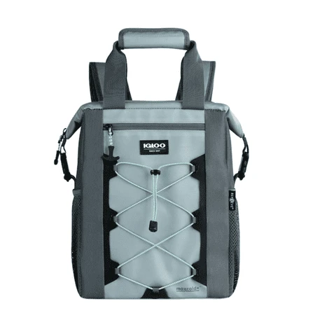Snapdown Backpack Cooler, Gray, 18 Can Capacity With Maxcold Insulation