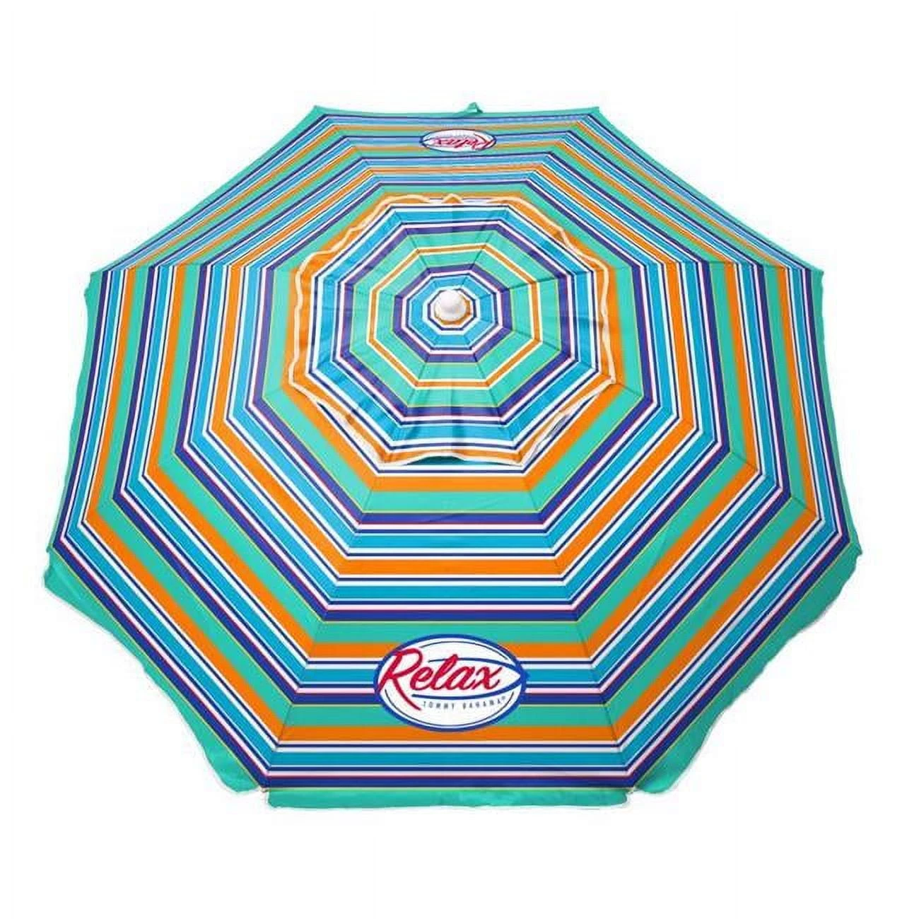 Tommy Bahama 6 Ft. Tiltable Multicolor Beach Umbrella With Aluminum Pole