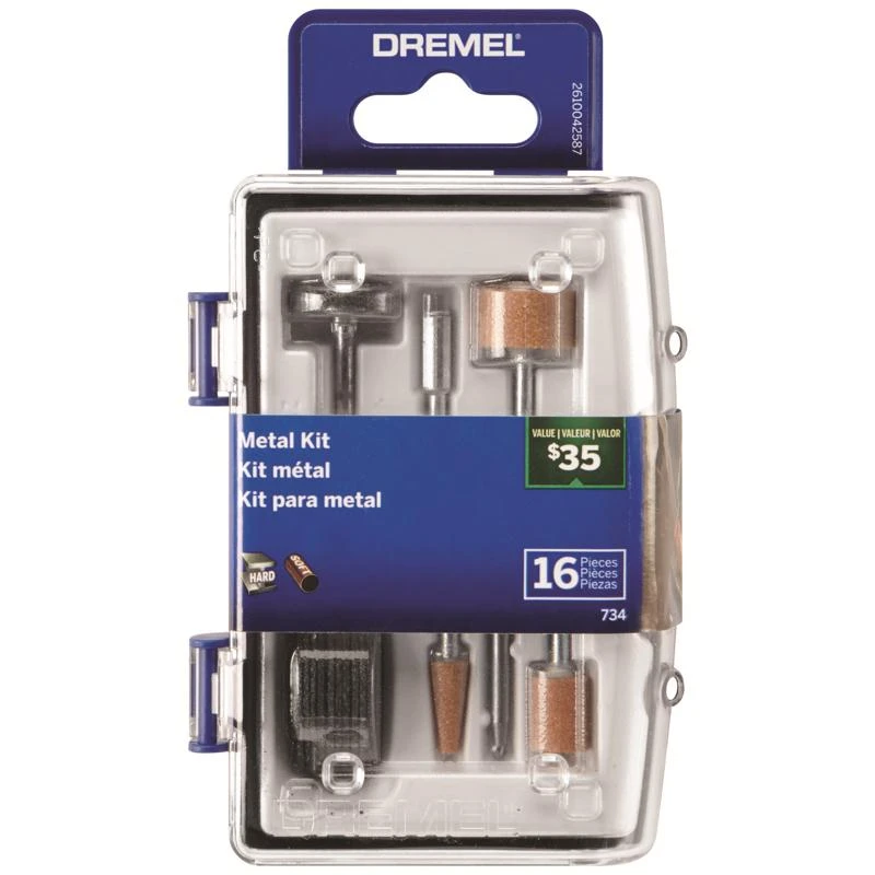 Rotary Tool Accessory Kit 16 Pieces For Metal Applications