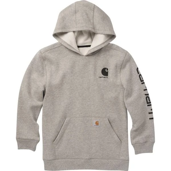 Kids Logo Hoodie - Grey - Size Large