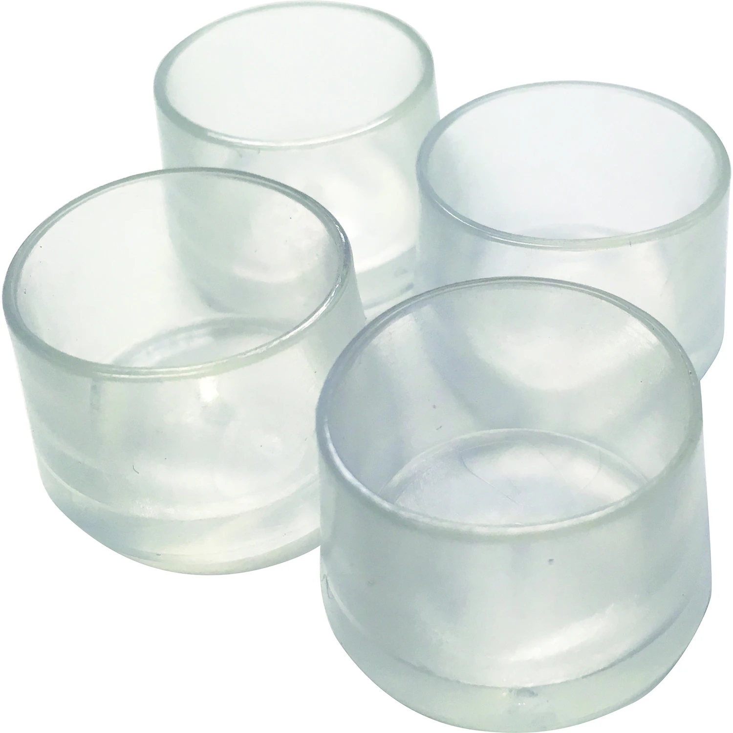 LEG TIP CLR RND 7/8" 4PK