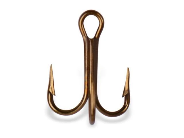 Mustad Treble Hook OShaughnessy-Bronze 5 Count Size 4