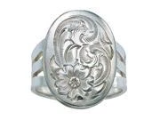 Women's Bright Concho Ring Silver Rg32 Size 7