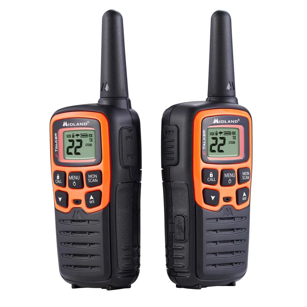 X-talker T51vp3 28-mile 2-way Radios With Batteries And Usb Chargers