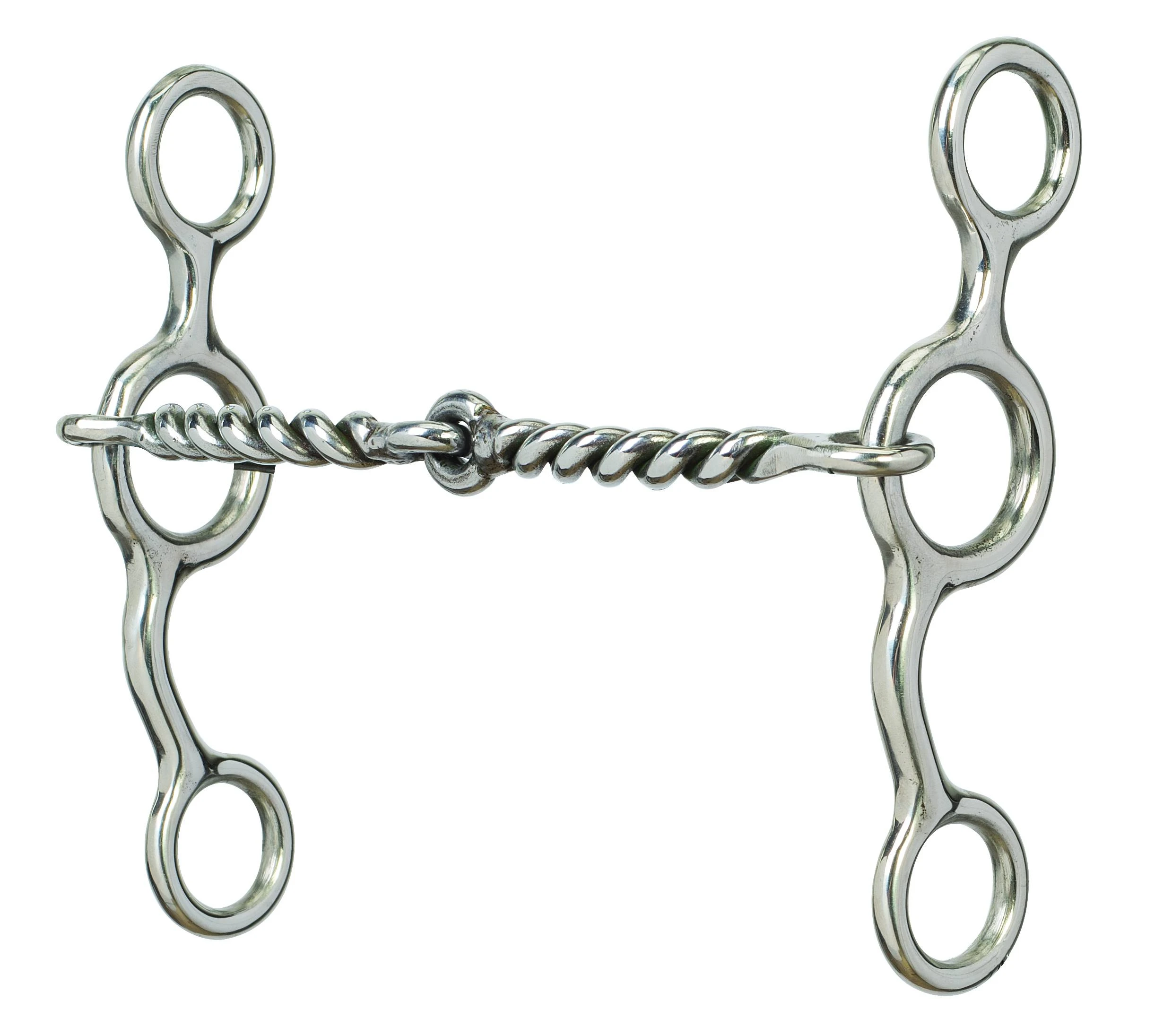 Leather All Purpose Bit 5" Sweet Iron Twisted Wire Snaffle Mouth