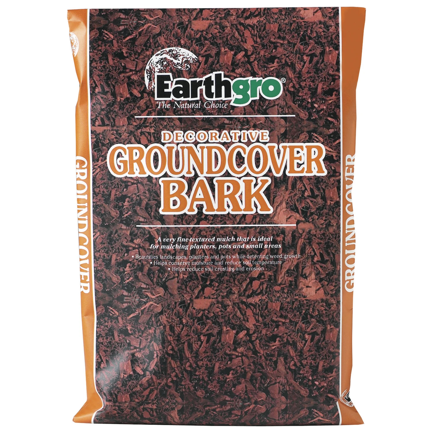 Natural Bark Mulch 2 Cubic Feet Groundcover For Landscaping