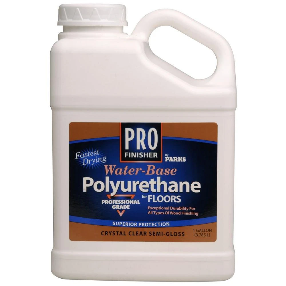 1 Gallon Clear Semi-gloss Water-based Polyurethane For Floors - Model 258691