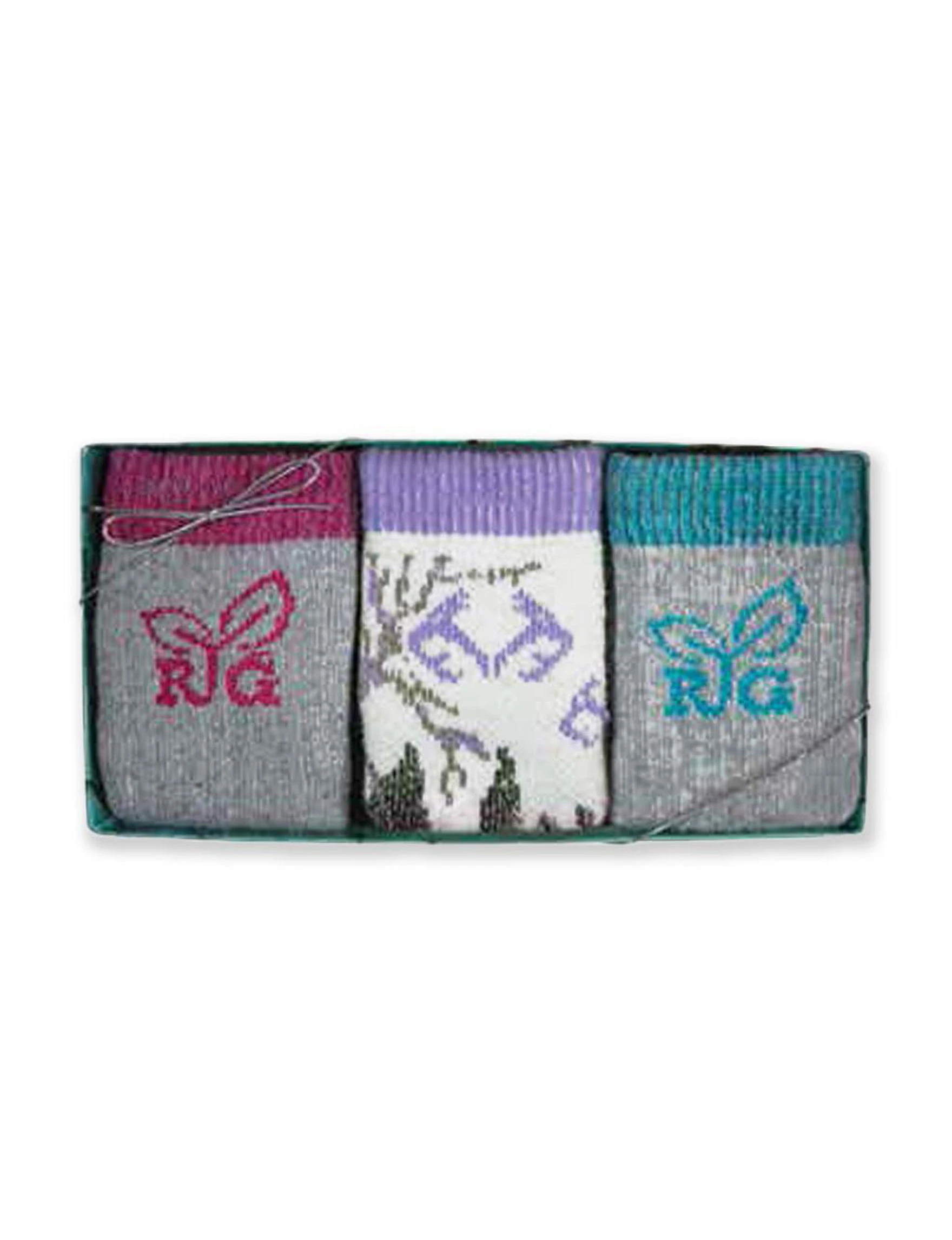 Big Girls' Boot Socks Gift Box, 3 Pairs