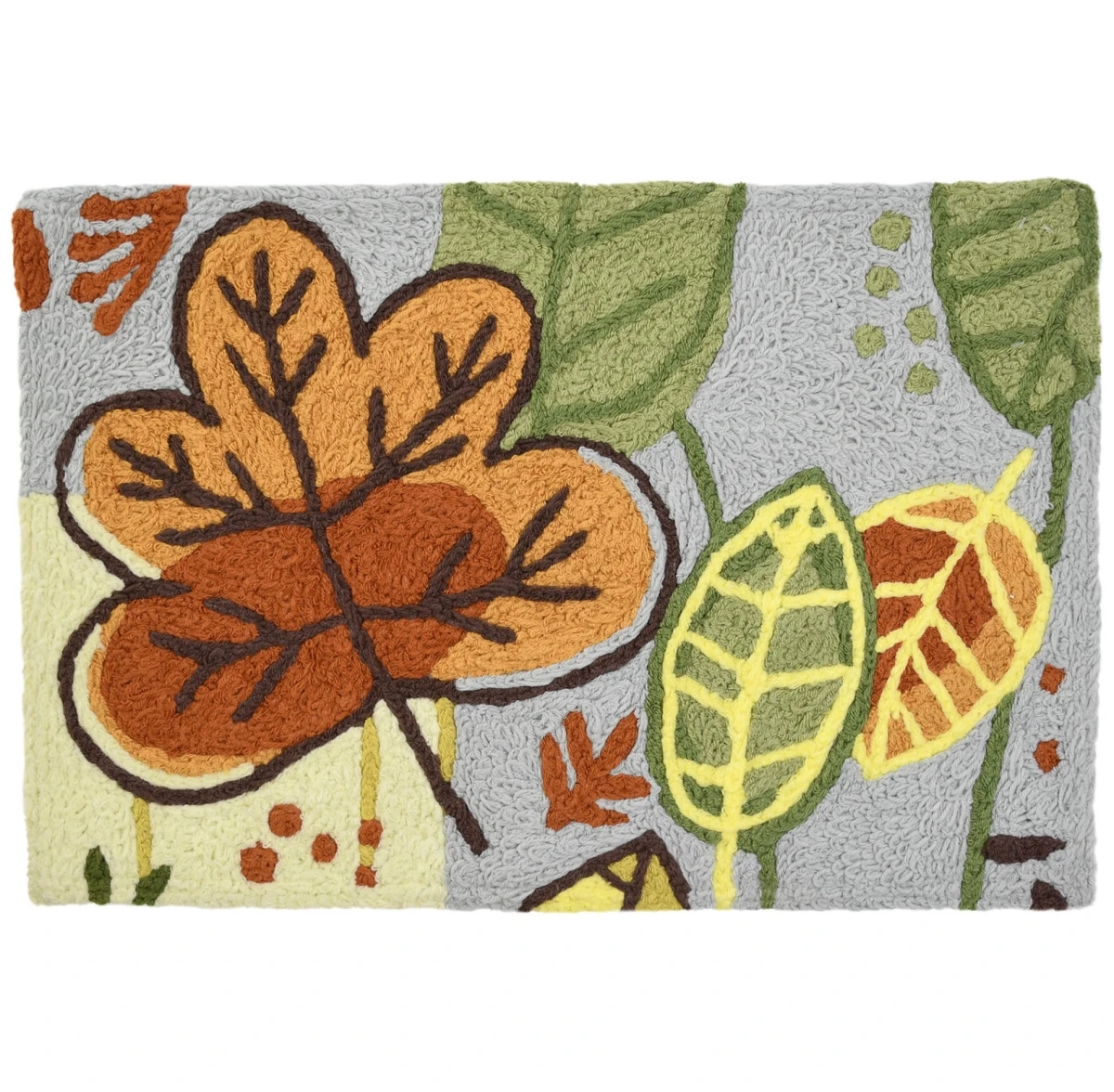 20' X 30' Rectangle Fall Colors Polyester Accent Rug