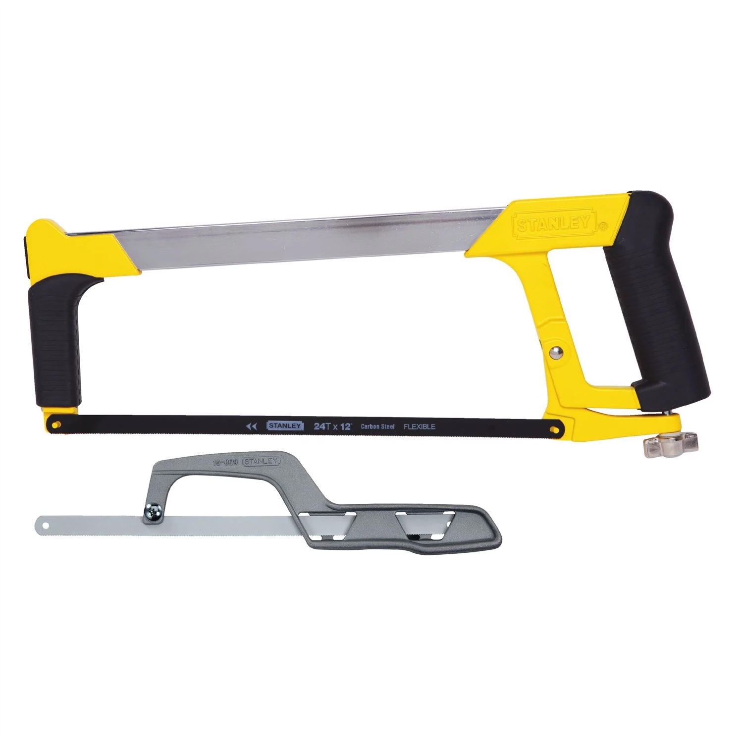 12 In. High-tension Steel Hacksaw With Mini Hacksaw - 2 Piece Set