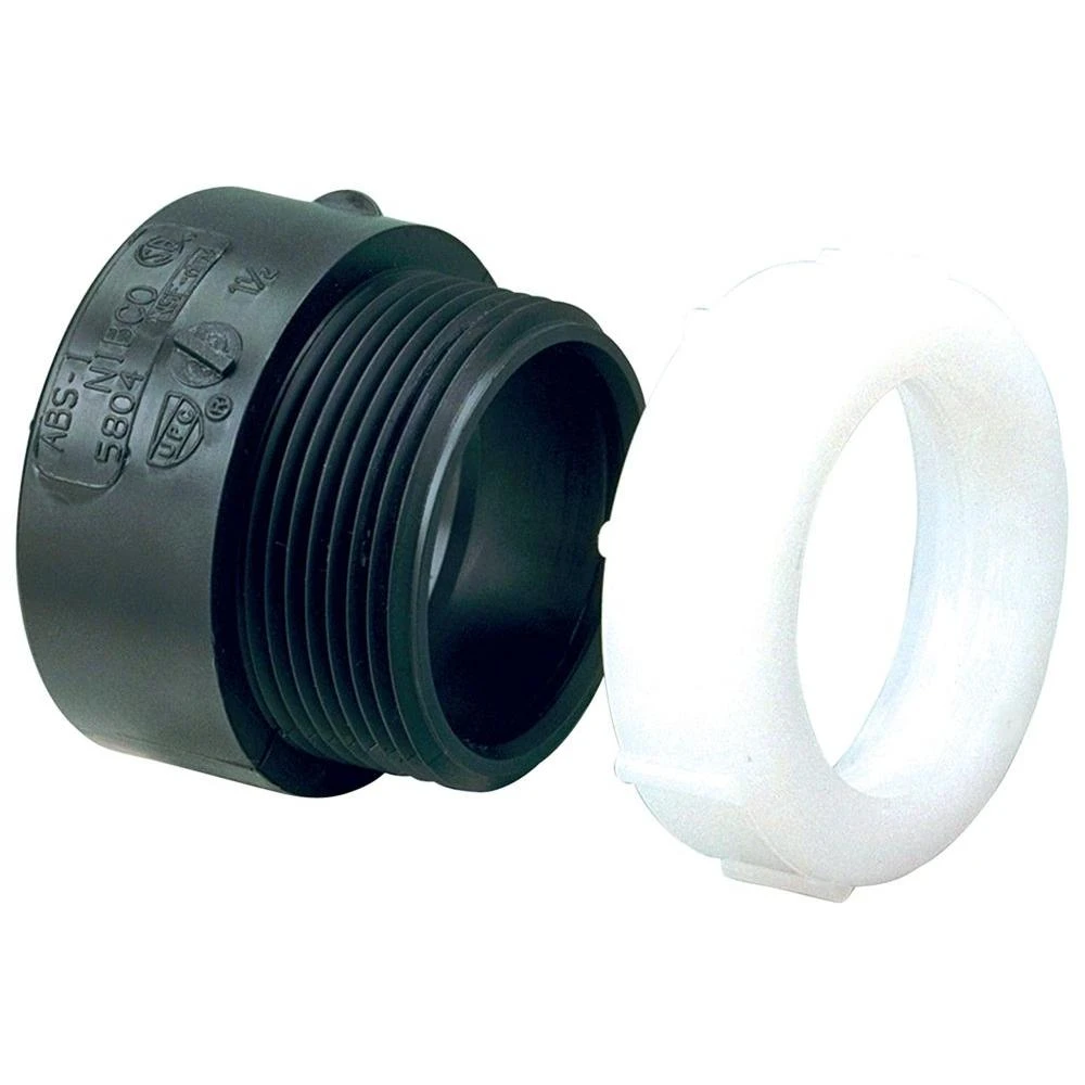 1-1/2 In. X 1-1/4 In. Abs Dwv Hub X Sj Trap Adapter Fitting