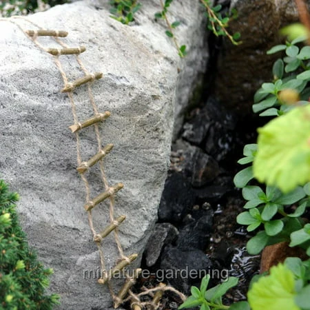 Miniature Twig Rope Ladder For Fairy Garden Decor