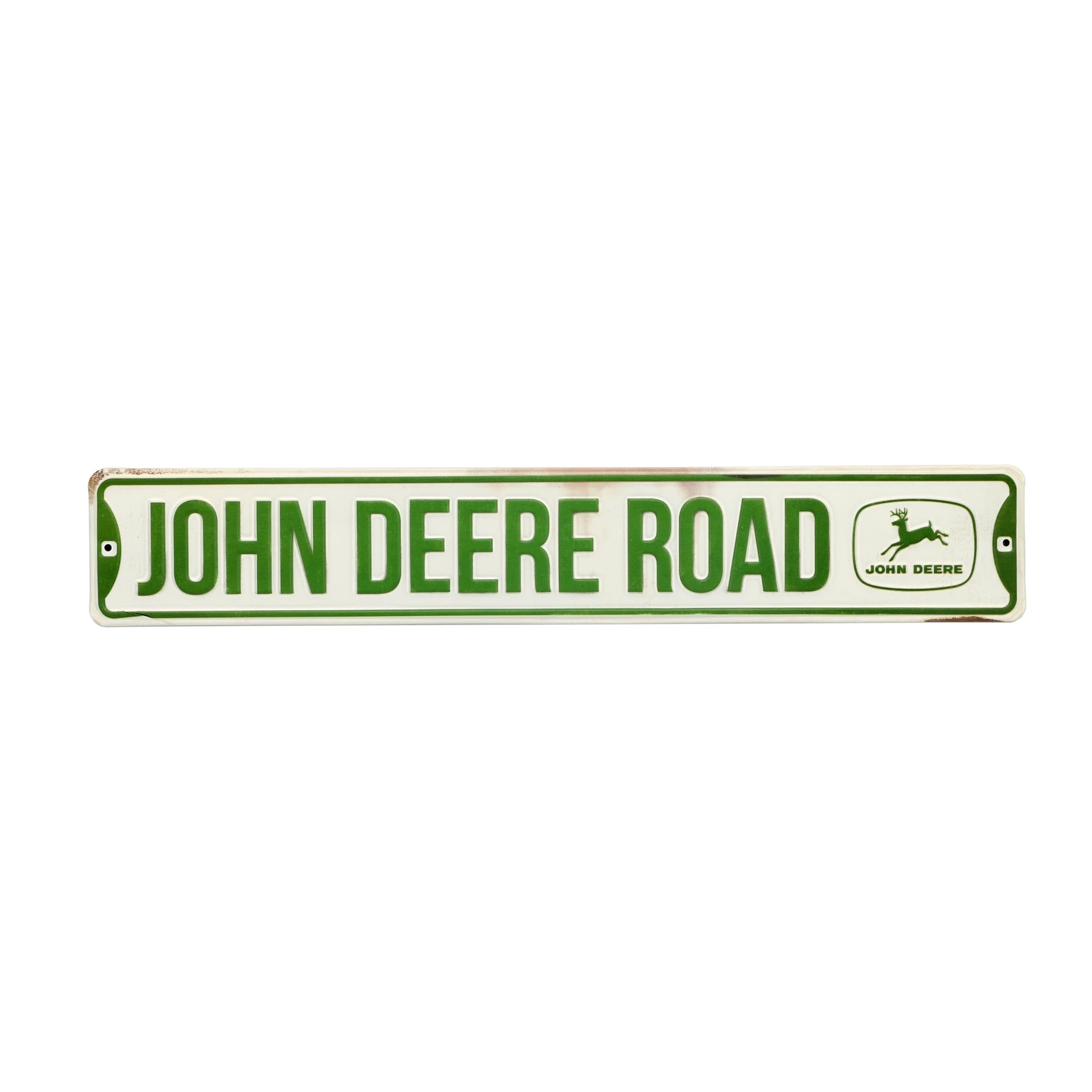 Metal Sign,  John Deere Road , 20 x 3 In.