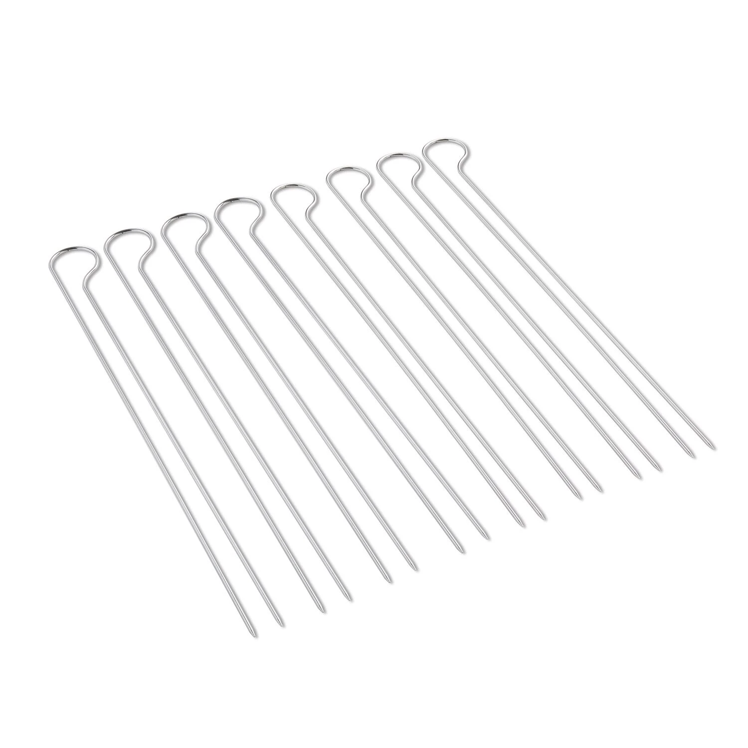 Steel Skewer Set 13 In. Long X 1.25 In. Wide - 8 Pieces