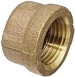 1/2 Inch Brass Banded Cap Pipe Fitting - Anderson Metals Model 38108