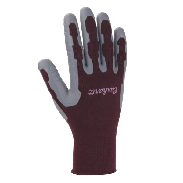 Women's Durable Pro Palm Work Gloves With Extreme Grip, Dusty Plum, Medium Size