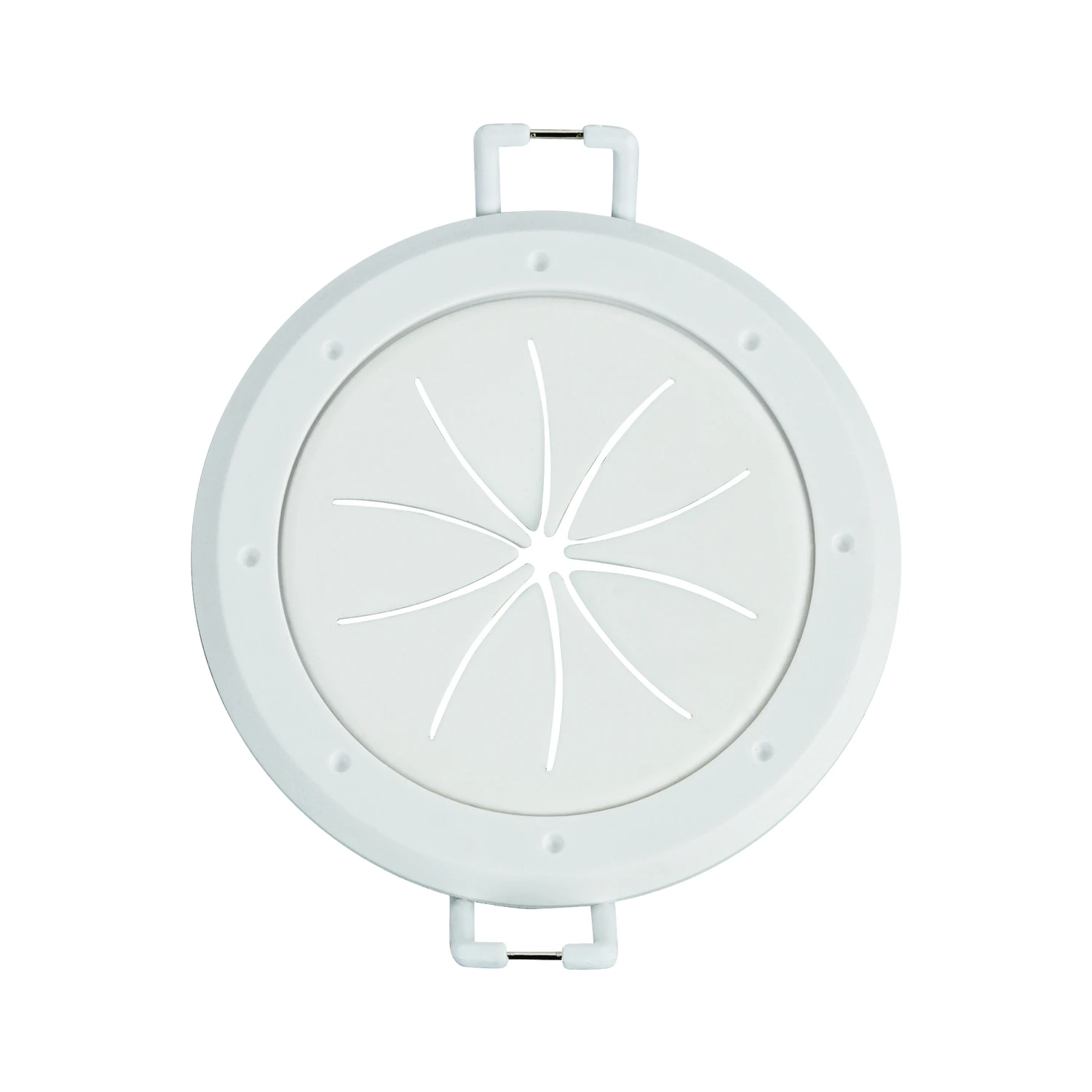 Monster Just Hook It Up White 1 gang Plastic Spring Lock Cable Pass Wall Plate 2 pk