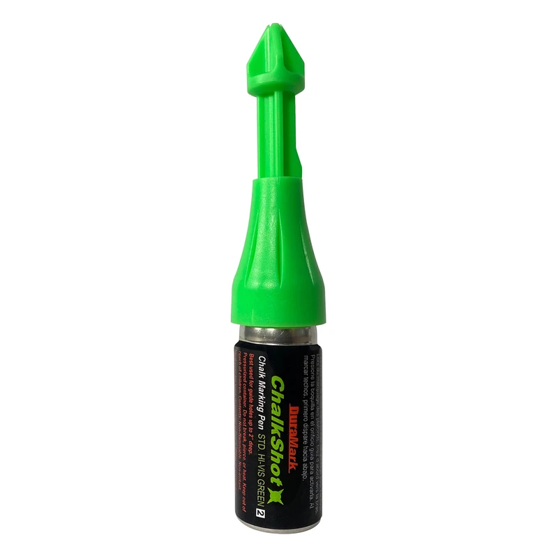 ChalkShot Marking Pen, 250 Hi Vis Green Shots