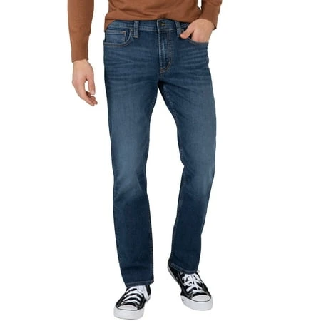 Men's Authentic Slim Fit Tapered Leg Jeans - Waist Sizes 28-44