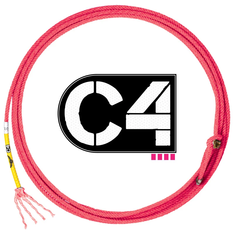 31' Cactus Ropes Western C4 Nylon 4 Strand Head Rope With Snap Back Soft