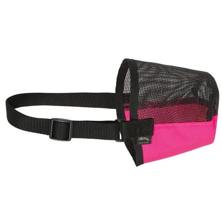 Deluxe Adjustable Goat/sheep Muzzle One Size Hot Pink