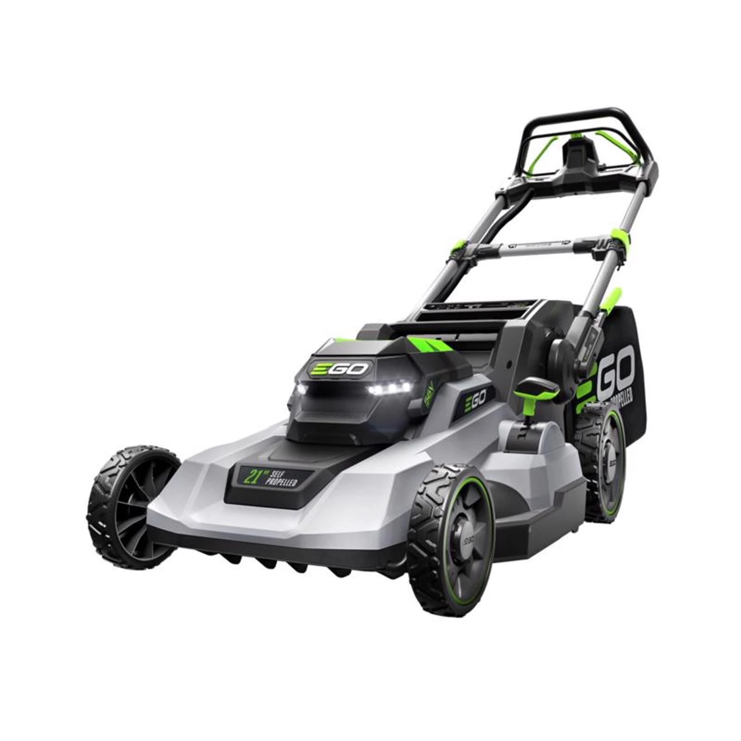 Power+ Lm2114sp 21 In. 56v Battery Self-propelled Lawn Mower Kit With 6.0 Ah Battery