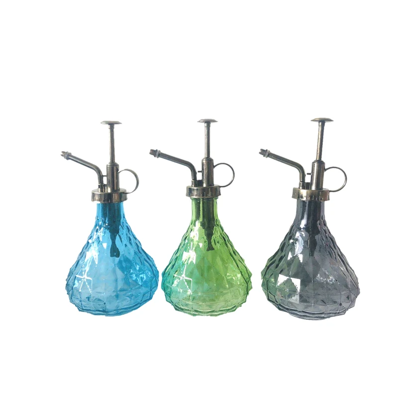 Assorted 10 Ounce Glass Globe Plant Mister - Stylish And Functional