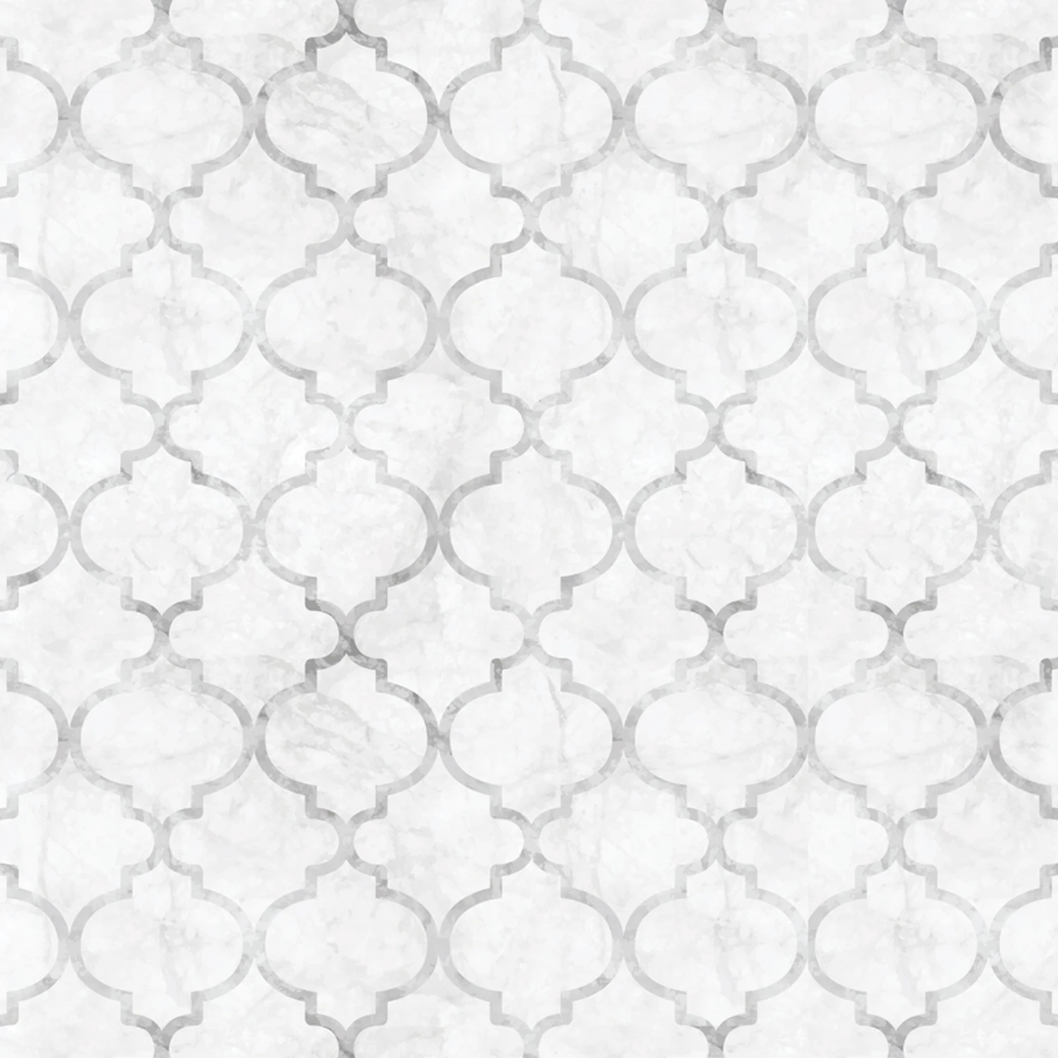 4 Ft. L X 18 In. W White Moroccan Marble Non-adhesive Shelf Liner
