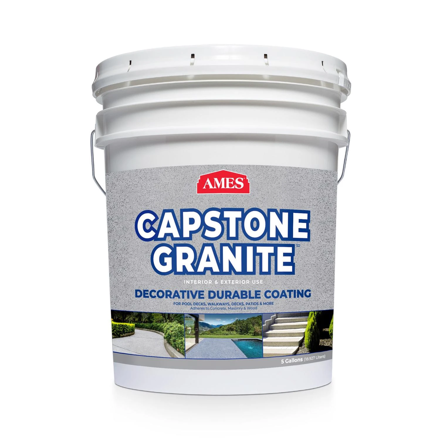 Capstone Granite Gloss Quicksilver Water-based Acrylic Concrete Floor Paint 5 Gallon