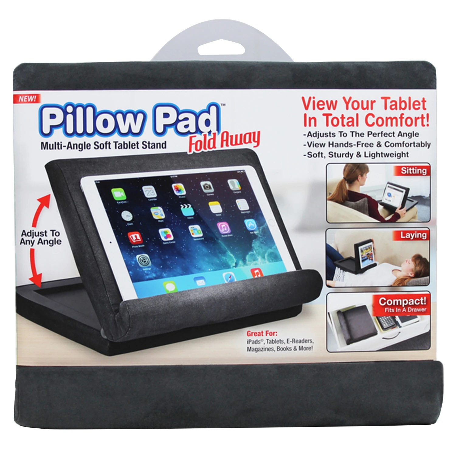 Fold Away Tablet Holder - Multi-angle Soft Stand For Tablets And Smartphones