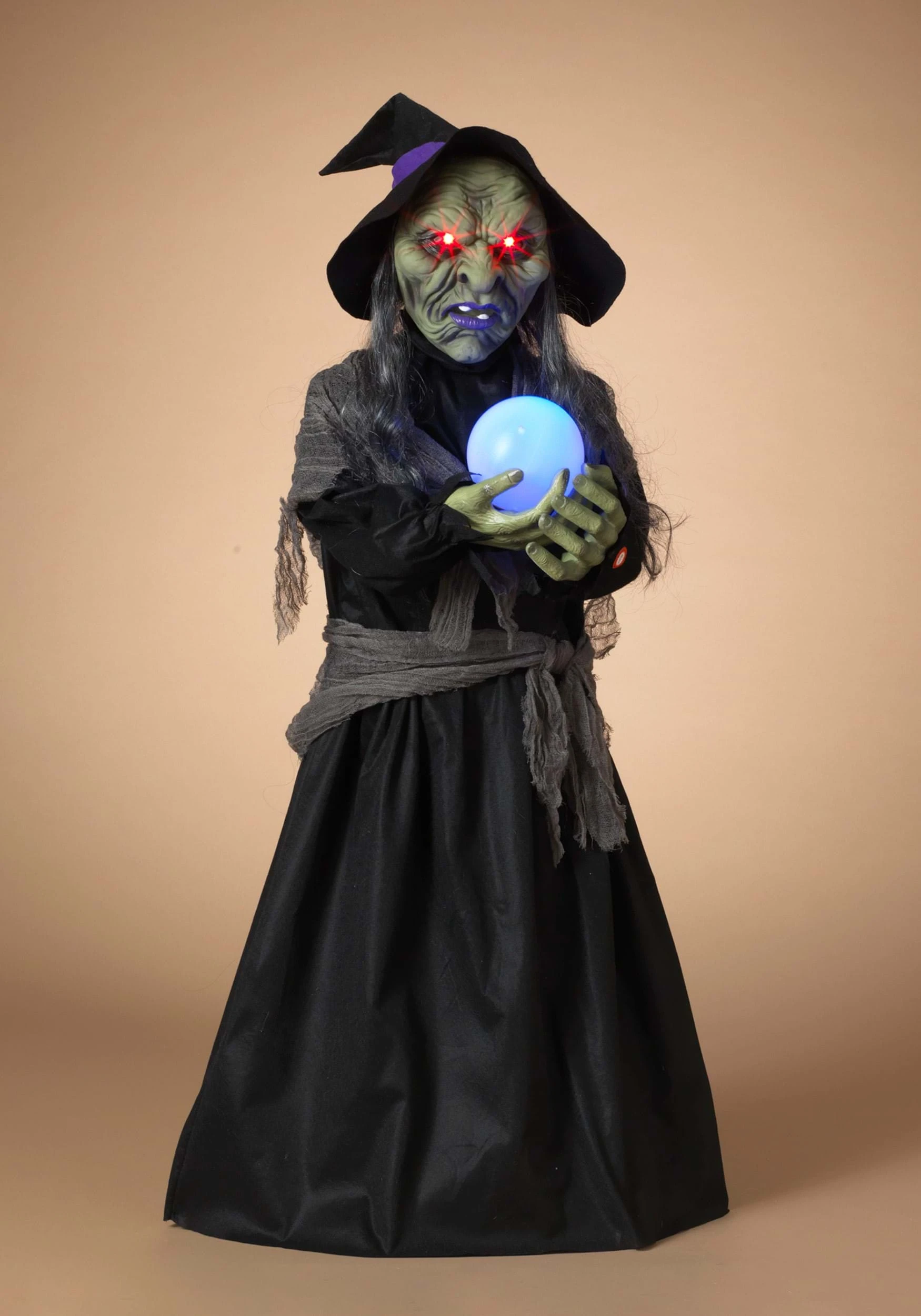 Gerson 44 In. Lighted Animated Witch Halloween Decor With Sound