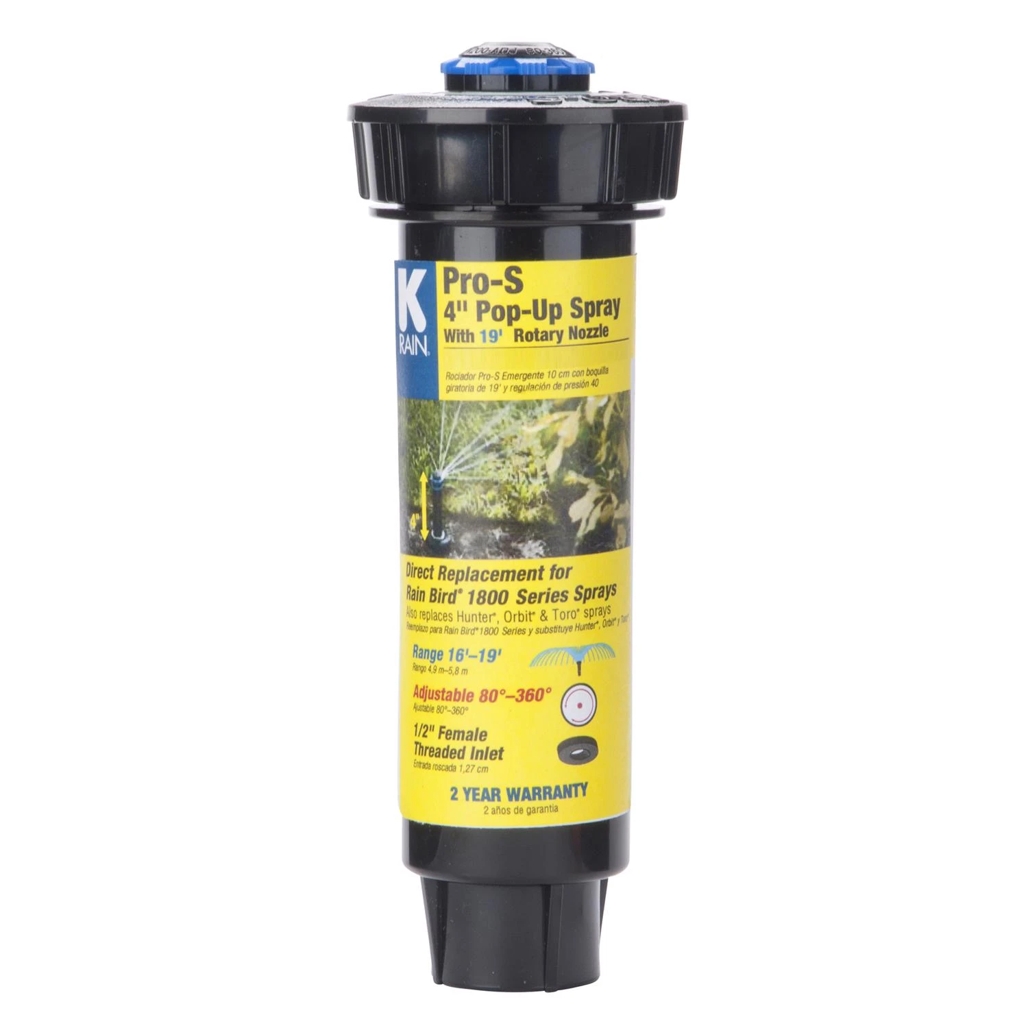 Pro S 4 In. H Adjustable Pop-up Spray Head For Efficient Irrigation