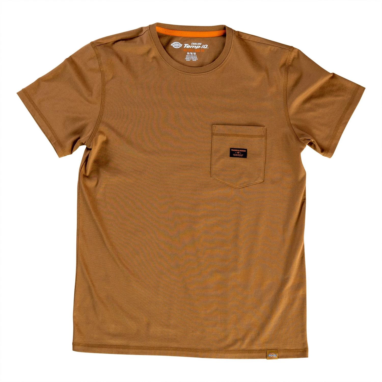 Traeger L Short Sleeve Brown Tee Shirt - Comfortable Cotton With Pocket