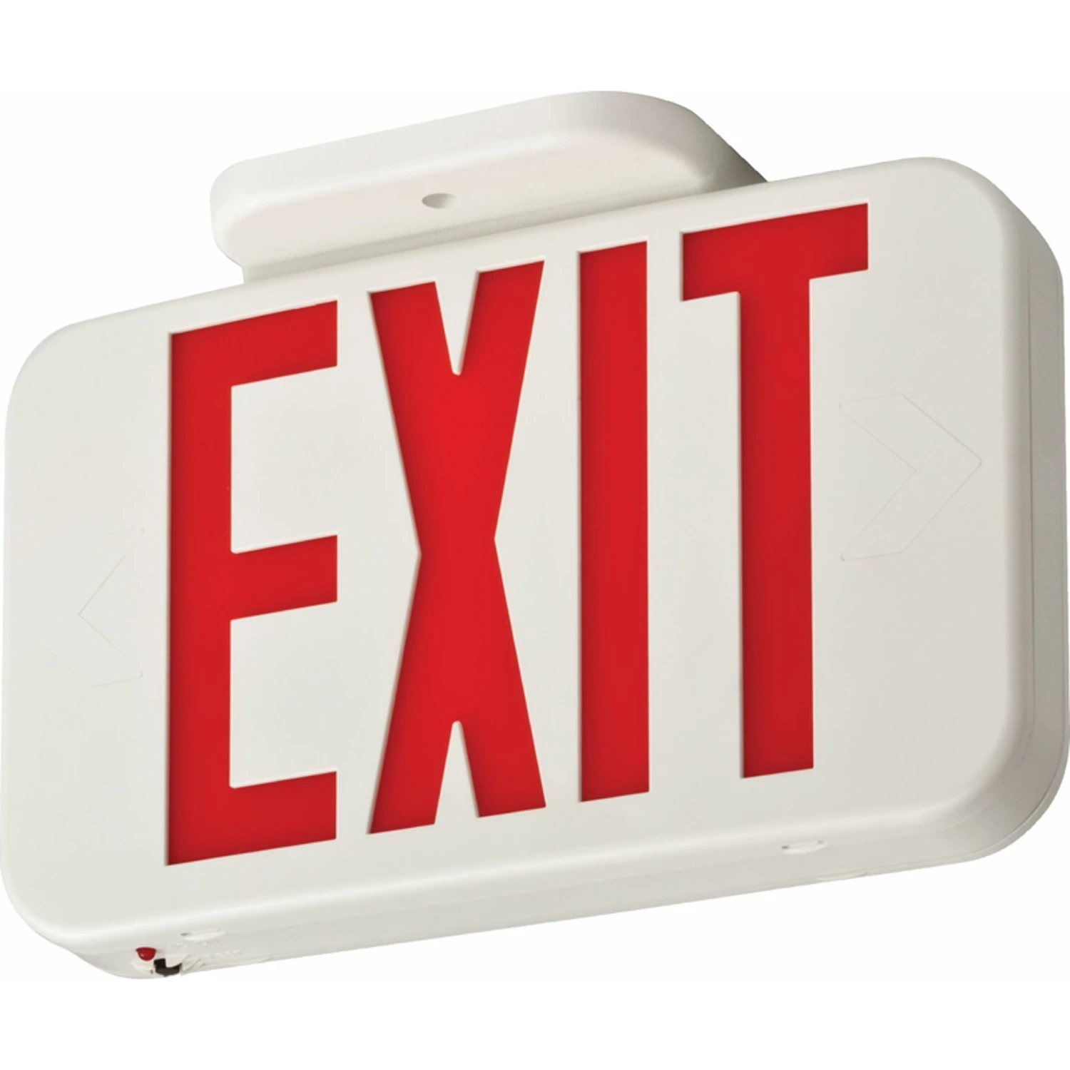 Contractor Select Hardwired Led Exit Sign, White, Red & Green