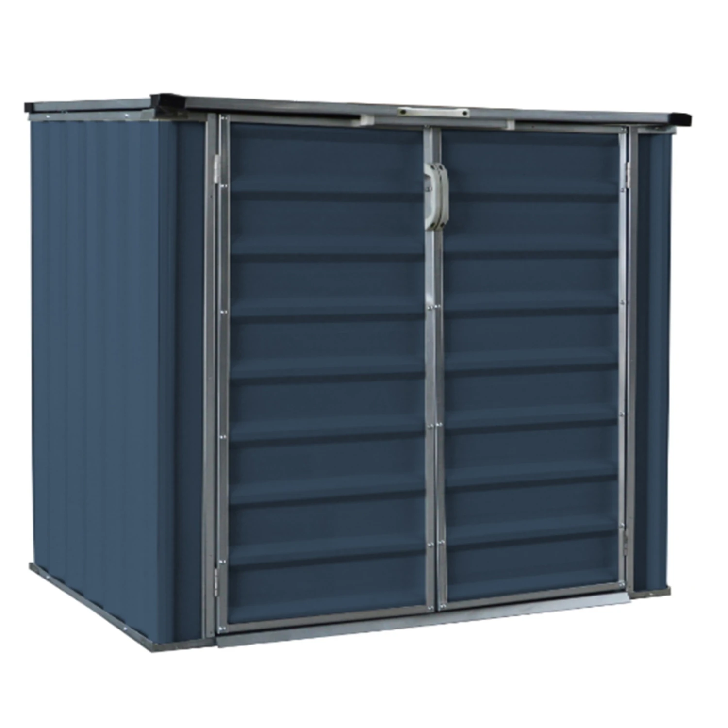 6 Ft. X 4 Ft. Metal Horizontal Storage Shed Without Floor Kit - Gray