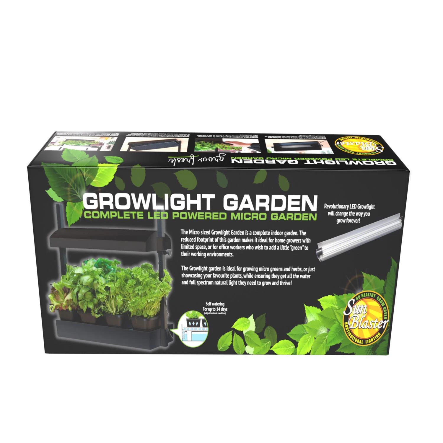 Hydroponic Grow Light 12 Watt Led Full Spectrum Adjustable Height