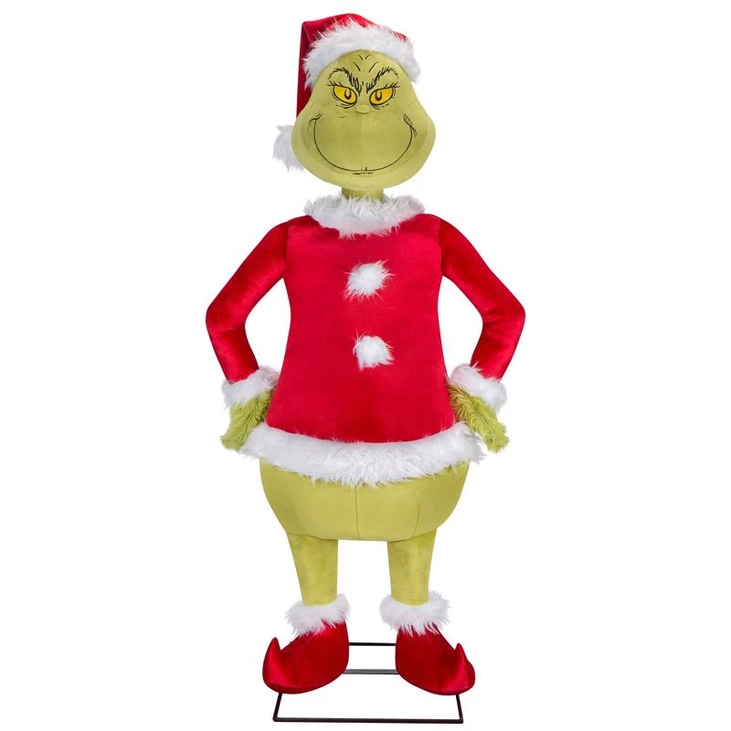 48 Inch Multicolored Grinch Animated Decor - Christmas Tabletop Decoration