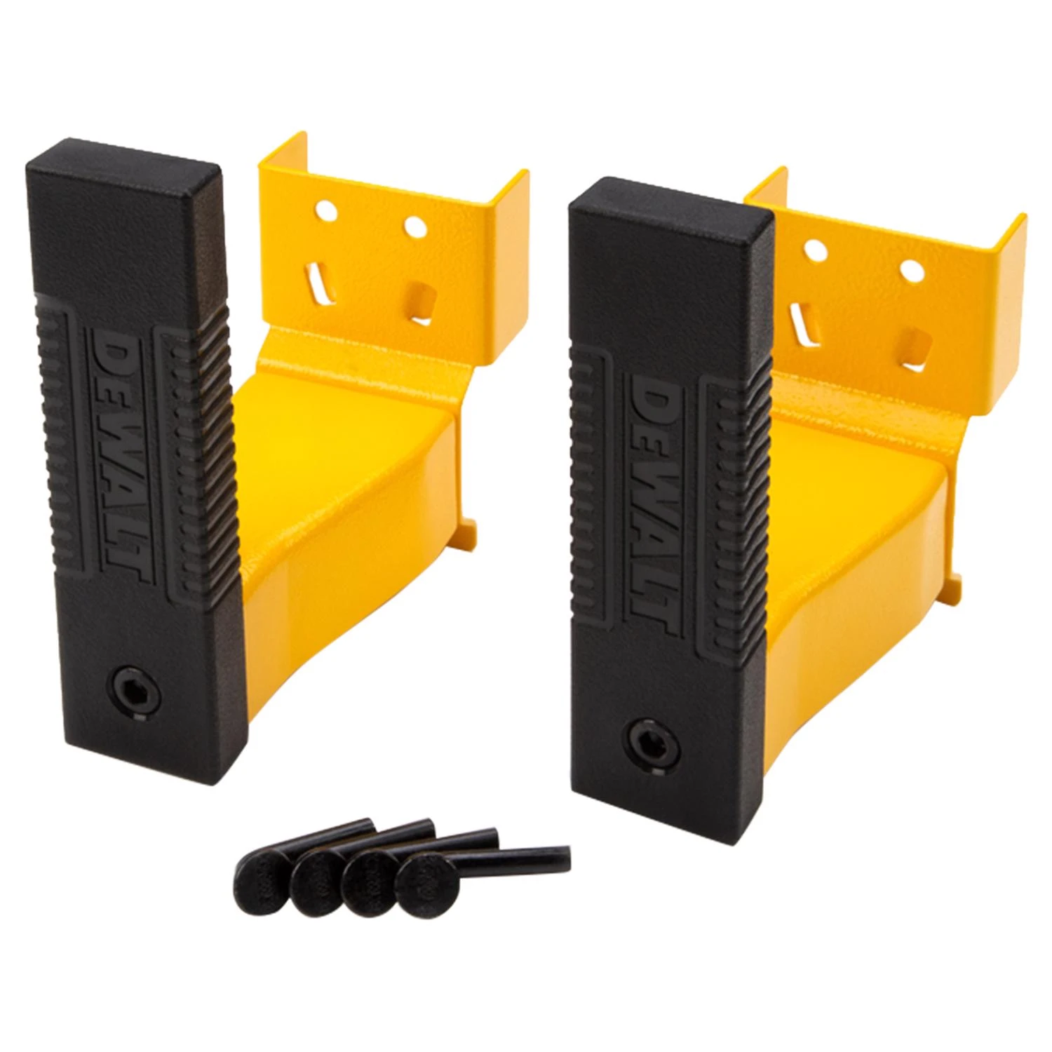 5.5 In. W X 6.25 In. H Cord Minder Bracket Set Steel Black/yellow