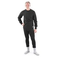 Men's Base Force Performance Super Cold Weather Crew Neck Top, Black, Medium