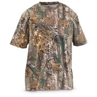 Men's Work Camo Short Sleeve T-shirt Original Fit Realtree Xtra X-large