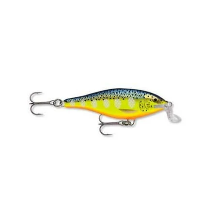 Shallow Shad Rap Fishing Lure 2.75 Inch Silver Fluorescent Chartreuse