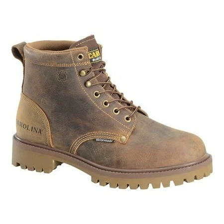 Men's Carolina 6" Steel Toe Waterproof Eh Work Boot - Old Town Folklore, Size 11m