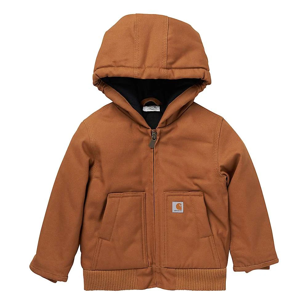 Toddler Boys' Canvas Insulated Hooded Active Jacket - 4t - Carhartt Brown