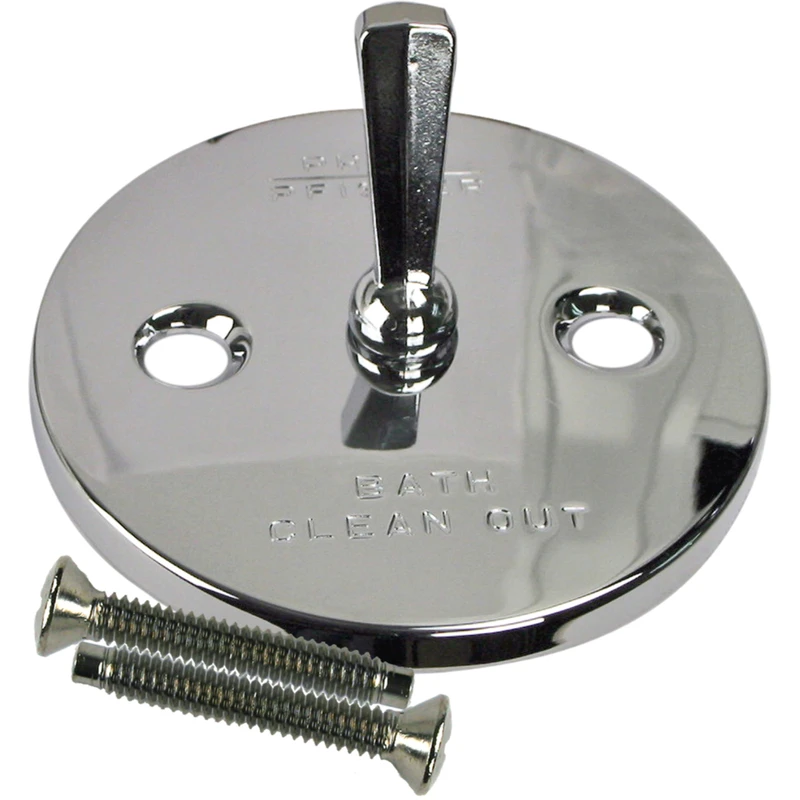 Pfister Polished Chrome Steel Bathtub Face Plate Model 960-041a For Waste And Overflow